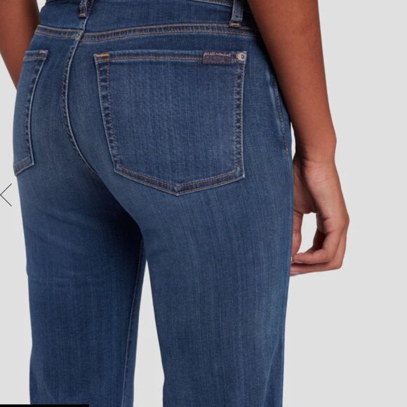 7 for All Mankind Tailorless Slim Illusion Luxe Dojo in Love Story Size 27 - Picture 5 of 11